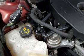 J&L 13-19 Ford Fusion 1.5L EcoBoost Oil Separator 3.0 Passenger Side - Black Anodized - 0