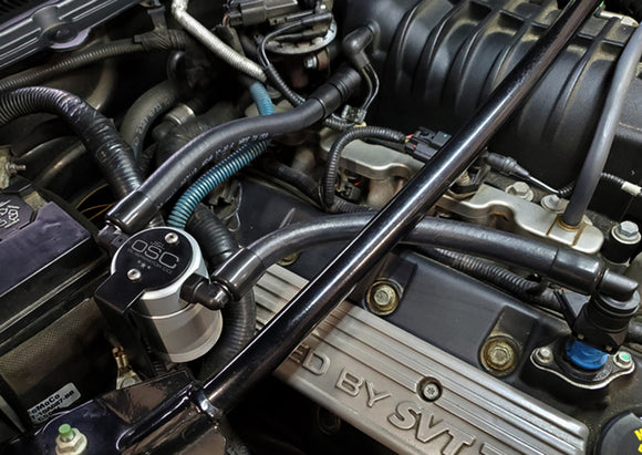 J&L Oil Separator 3.0 Passenger Side (2007-2014 Ford Mustang GT500 - Remote Mount)