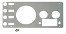 Kentrol 77-86 Jeep CJ Gauge Cover - Polished Silver-1