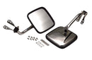 Kentrol 55-86 Jeep CJ Mirror Kit Pair - Polished Silver-1