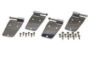 Kentrol 76-93 Jeep CJ/Wrangler YJ Door Hinge Set 4 Pieces - Polished Silver-1