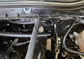 J&L 17-22 Ford F-250 6.2L/7.3L Passenger Side Oil Separator 3.0 - Black Anodized - 0