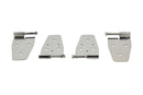 Kentrol 87-95 Jeep Wrangler YJ Door Hinge Set 4 Pieces - Polished Silver-1