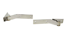 Kentrol 87-95 Jeep Wrangler YJ Tailgate Hinge Pair - Polished Silver