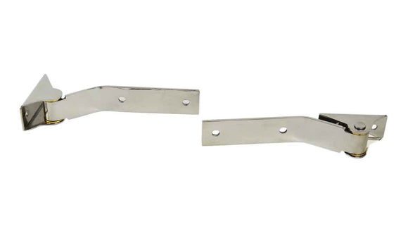 Kentrol 87-95 Jeep Wrangler YJ Tailgate Hinge Pair - Polished Silver