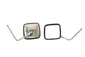 Kentrol 76-18 JEEP CJ/Wrangler YJ/TJ/JK Outback Mirrors Pair - Polished Silver