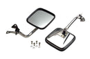 Kentrol 87-95 Jeep Wrangler YJ Mirror Kit Pair- Polished Silver-1
