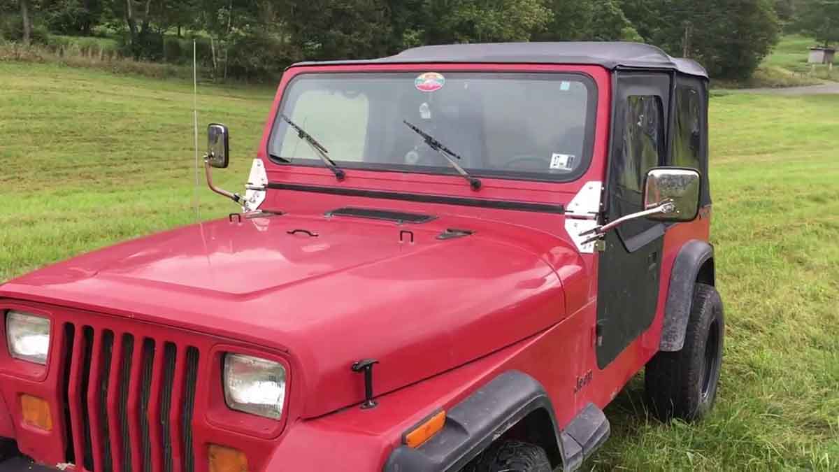 Kentrol 87-95 Jeep Wrangler YJ Mirror Kit Pair- Polished Silver - 0