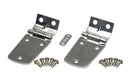 Kentrol 97-06 Jeep Wrangler TJ Hood Hinge Pair - Polished Silver-1
