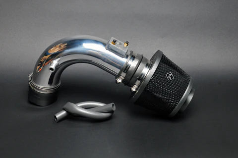 Weapon R 12 Toyota Matrix 2.4L Gunmetal/Blk Foam Filter Polished Dual Velocity Secret Weapon Intake