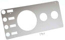 Kentrol 76-86 Jeep CJ Gauge Cover Without Radio Opening - Polished Silver-1