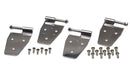 Kentrol 97-06 Jeep Wrangler TJ Door Hinge Set 4 Pieces - Polished Silver-1