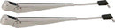 Kentrol 87-95 Jeep Wrangler YJ Windshield Wiper Arms Pair - Polished Silver-1