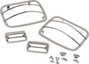 Kentrol 87-95 Jeep Wrangler YJ Light Guard Set 4 Pieces - Polished Silver-1