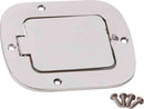 Kentrol 77-95 Jeep CJ/Wrangler YJ Billet Style Gas Hatch - Polished Silver-1