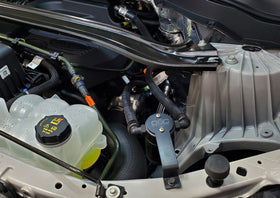 J&L 2020-2024 Ford Explorer 2.3L EcoBoost Driver Side Oil Separator 3.0 - Black Anodized - 0