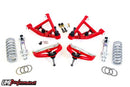 UMI Performance 78-88 GM G-Body 82-03 S10/S15 Competition Front End Kit 650lb Drop Spindle - Red-1