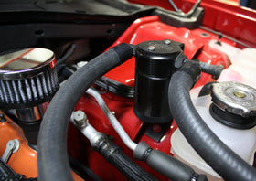 J&L 15-17 Dodge Hellcat 6.2L Hemi Driver Side Oil Separator 3.0 - Black Anodized