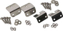 Kentrol 72-86 Jeep CJ Strut Rod Mounting Brackets 4 Pieces Fiberglass - Polished Silver-1