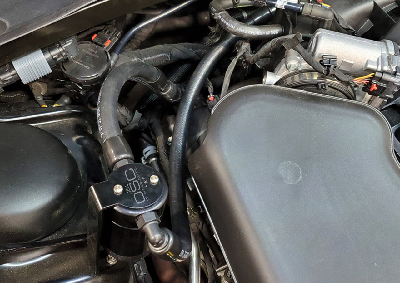 J&L 11-23 3.6L V6 Dodge Charger/Challenger/Chrysler 300C Oil Separator 3.0 - Black Anodized - 0