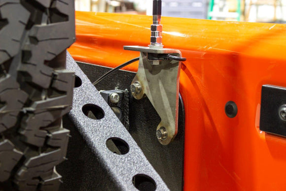 Kentrol 07-18 Jeep Wrangler JK CB Antenna Mount Unfinished Stainless Steel