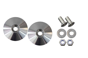 Kentrol 97-19 Jeep Wrangler JK/TJ Hood Bumper Deletes Polished Stainless Steel