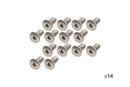 Kentrol 97-06 Jeep Wrangler Windshield Bolts 14 Pack Stainless-1