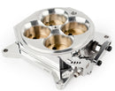 FAST Polished 4 Barrel 4150 Billet Throttle Body; Includes TPS, IAC-1