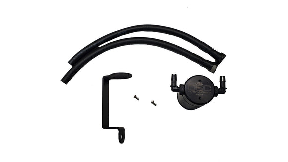 J&L 16-17 Chevrolet SS 6.2L Passenger Side Oil Separator 3.0 - Black Anodized