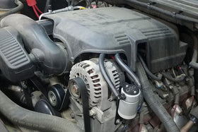 J&L 97-13 Chevy/GM Truck/SUV 4.8L/5.3L/6.0L/6.2L Driver Side Oil Separator 3.0 - Clear Anodized - 0