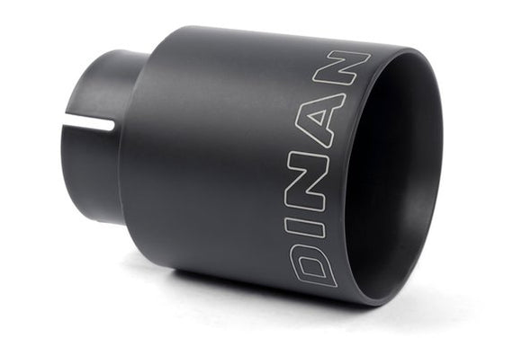 Dinan Double-Walled 4" Clamp-On Exhaust Tip (Black Ceramic)