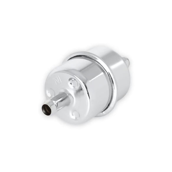 Mr. Gasket Chrome Fuel Filter - Fits 3/8 Inch Hose