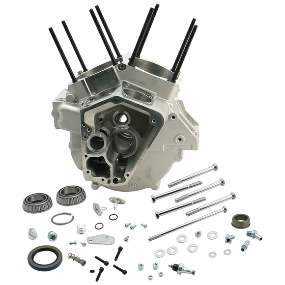S&S Cycle 92-99 BT 4-1/8in Bore Small Diameter Flywheels Special Application Crankcase - Natural