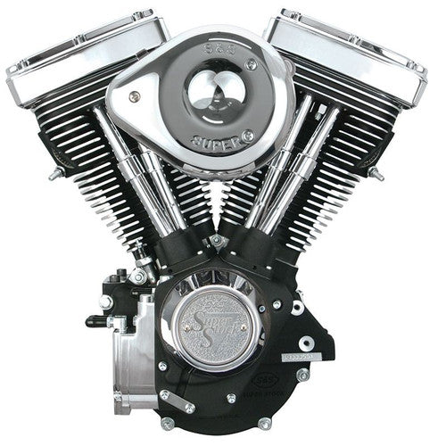 S&S Cycle 84-99 BT V80 Complete Assembled Engine w/ 508 Cams - Wrinkle Black