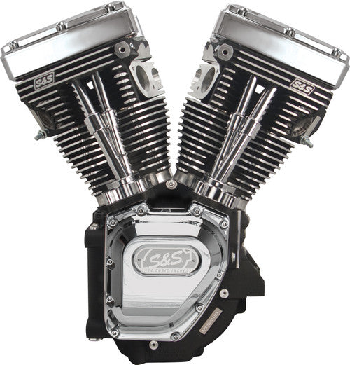S&S Cycle 99-06 BT T124 Long Block Engine w/ 585 Cam - Silver