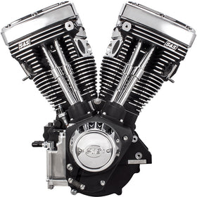S&S Cycle 84-99 BT V111 Long Block Engine - Wrinkle Black