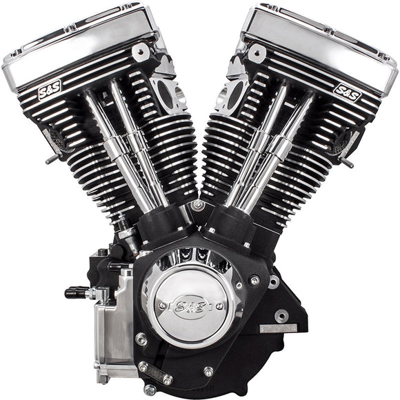 S&S Cycle 84-99 BT V111 Long Block Engine - Wrinkle Black