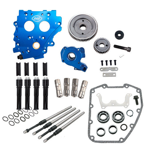 S&S Cycle 99-06 BT Gear Drive Cam Chest Kit w/o Cam - Black Pushrod Tubes