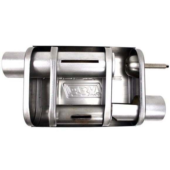 BBK VariTune Adjustable Performance Muffler 2-1/2 Offset/Offset Stainless Steel