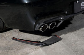 3D Design F06 / F12 / F13 M6 Carbon Rear Under Splitter Set - 0