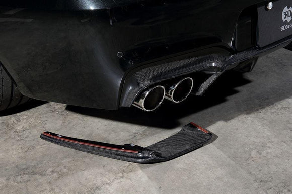 3D Design F06 / F12 / F13 M6 Carbon Rear Under Splitter Set