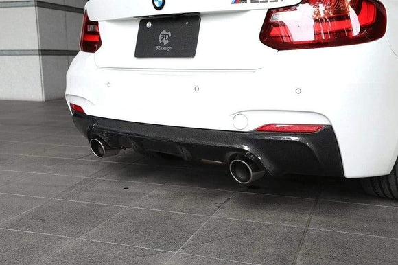 3D Design F22 2-Series M-Sport Carbon Rear Diffuser