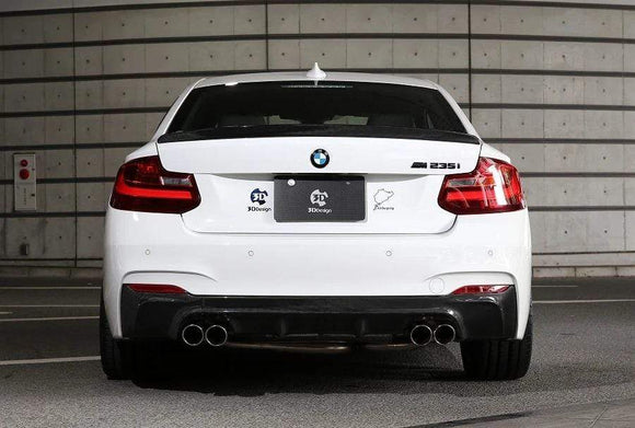3D Design F22 2-Series M-Sport Carbon Rear Diffuser