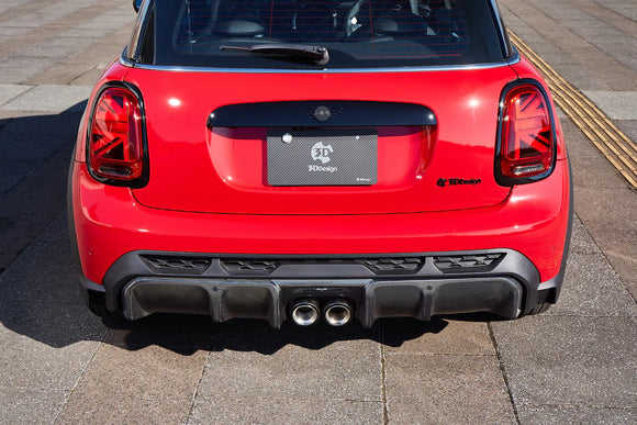 3D Design Mini F56 JCW LCI Carbon Rear Diffuser