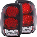 ANZO 2002-2009 Chevrolet Trailblazer LED Taillights Red/Clear-1