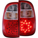 ANZO 2005-2006 Toyota Tundra LED Taillights Red/Clear-1