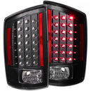 ANZO 2006-2008 Dodge Ram 1500 LED Taillights Black-1