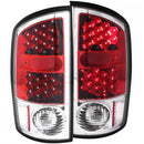ANZO 2002-2005 Dodge Ram 1500 LED Taillights Red/Clear-1
