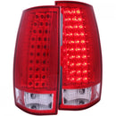 ANZO 2007-2014 Chevrolet Suburban LED Taillights Red/Clear G4-1