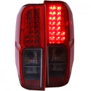 ANZO 2005-2008 Nissan Frontier LED Taillights Red/Smoke-1